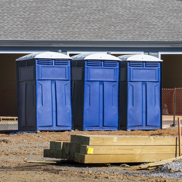 how often are the porta potties cleaned and serviced during a rental period in Breckenridge Oklahoma